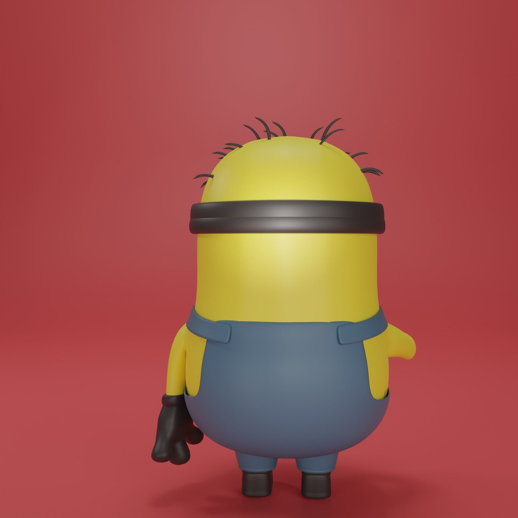 minion 3d model Low-poly 3D model_6
