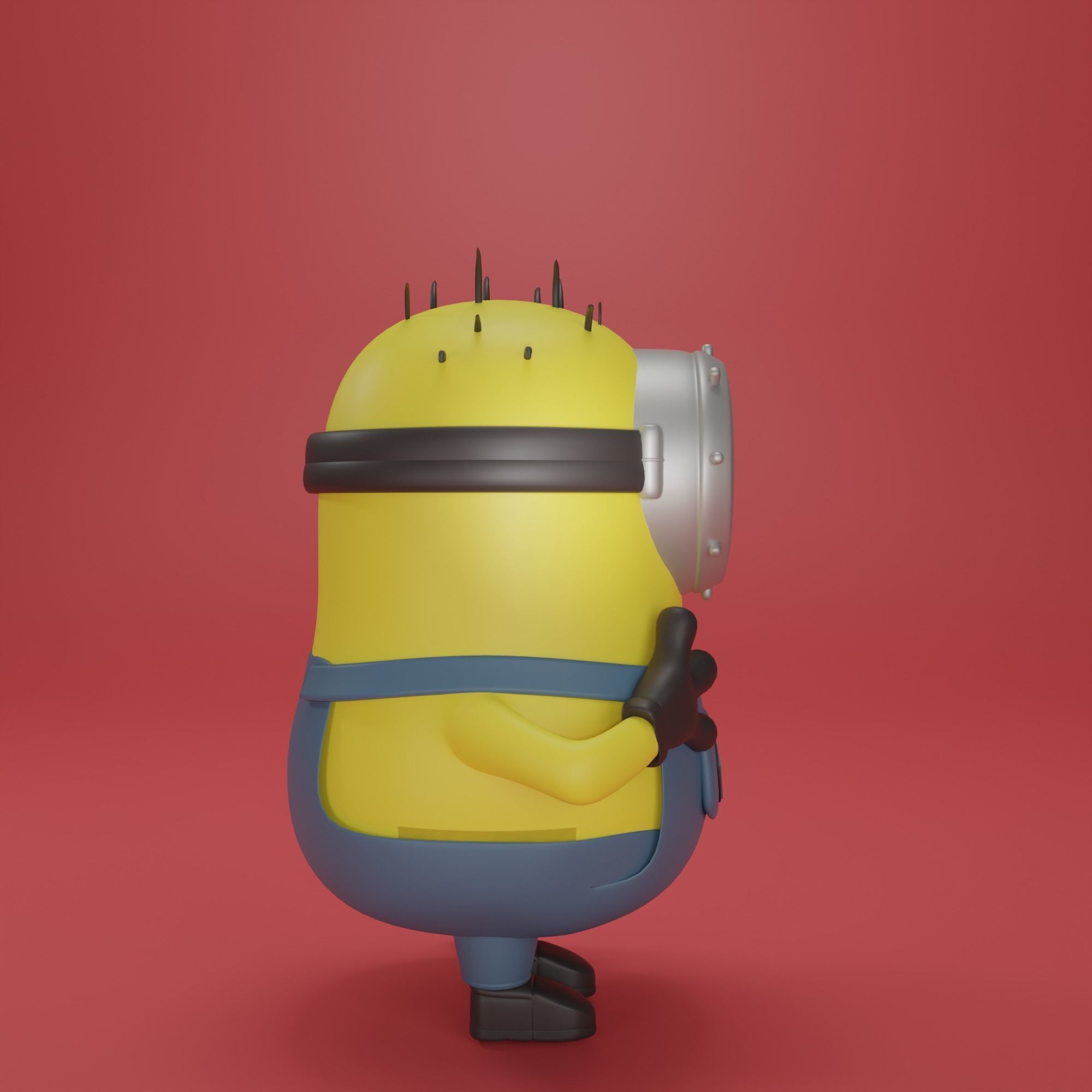 minion 3d model Low-poly 3D model_8