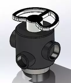 Valve RUN XIN F56D 3D model_0