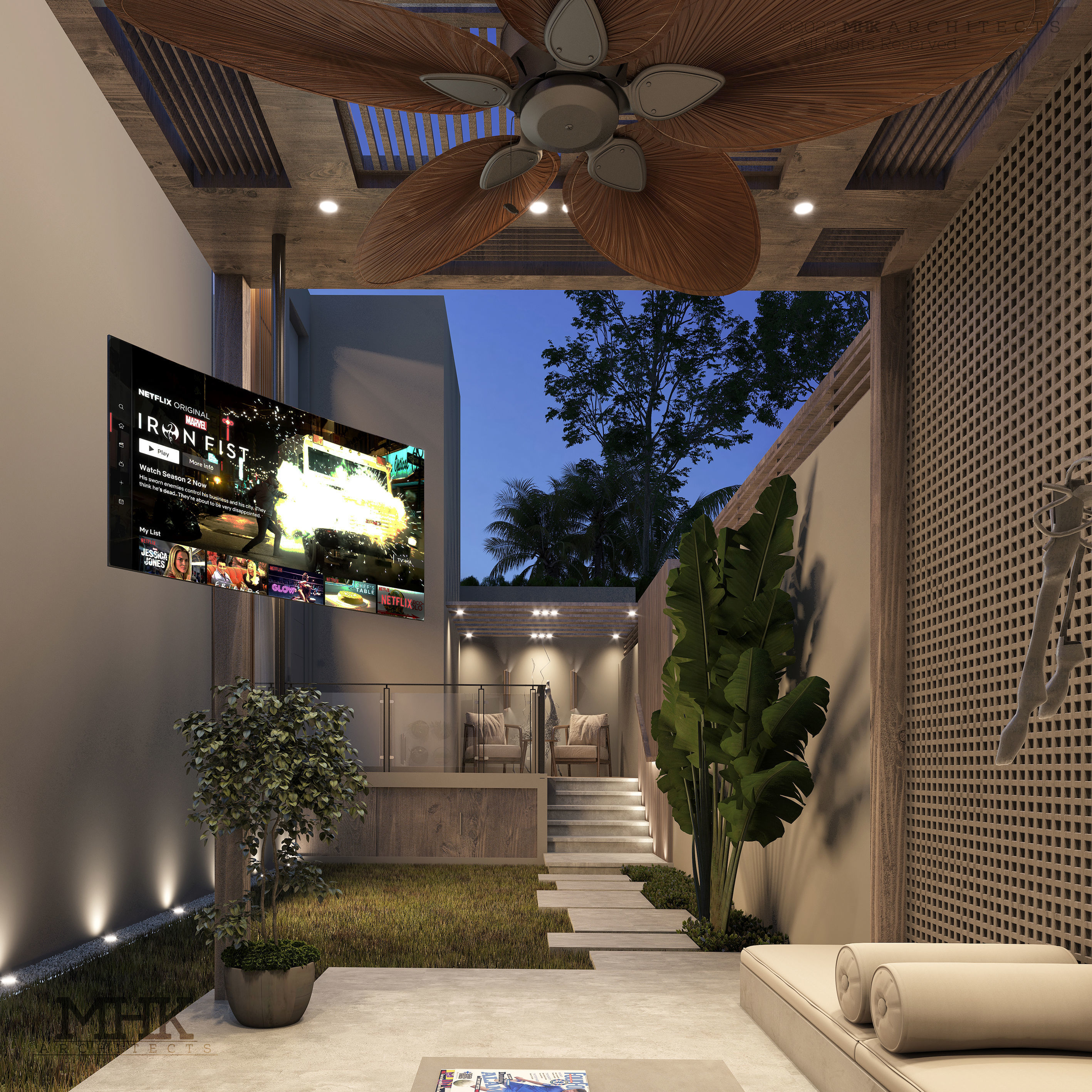 Cozy Landscape exterior scene 3D model 3D model_1