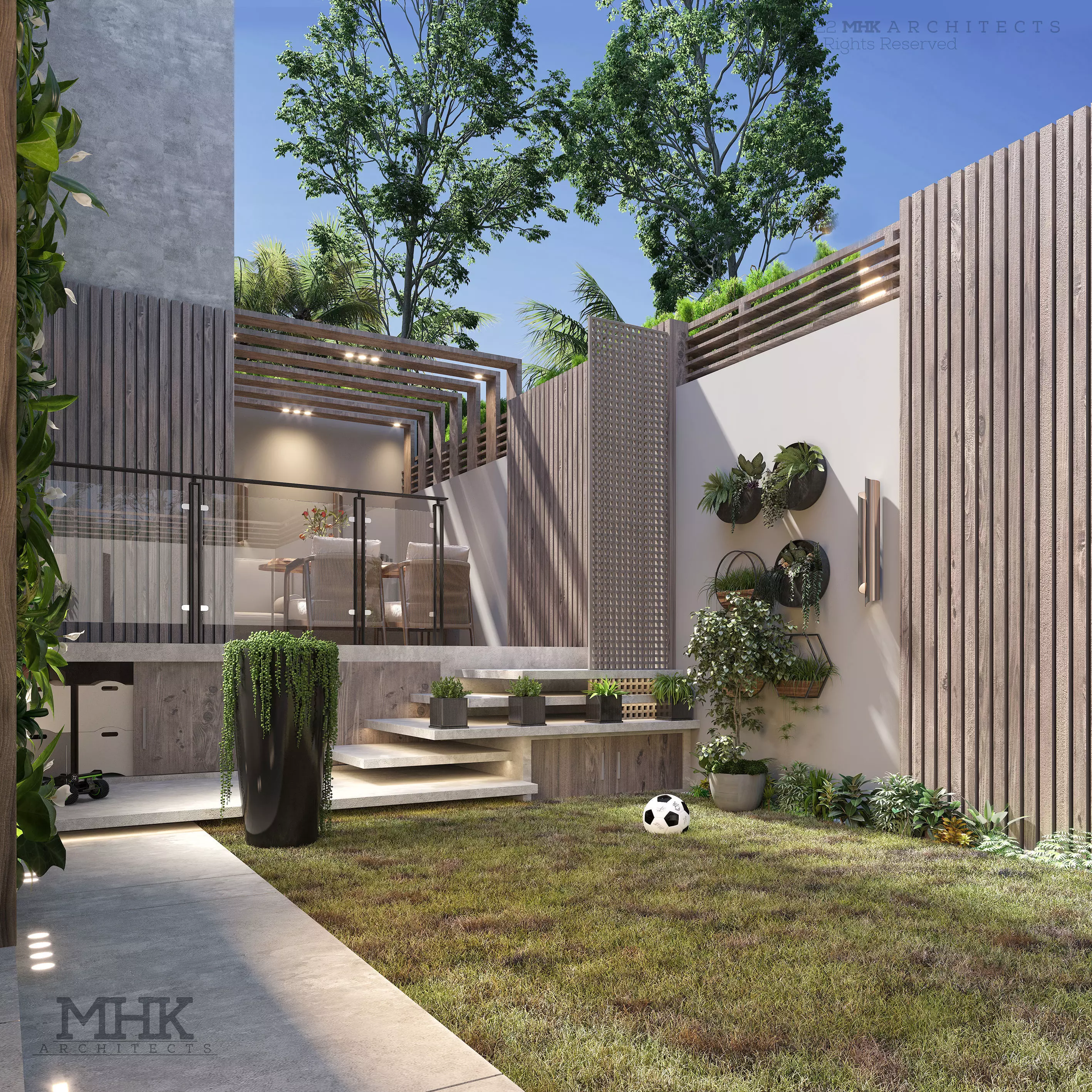 Cozy Landscape exterior scene 3D model 3D model_0