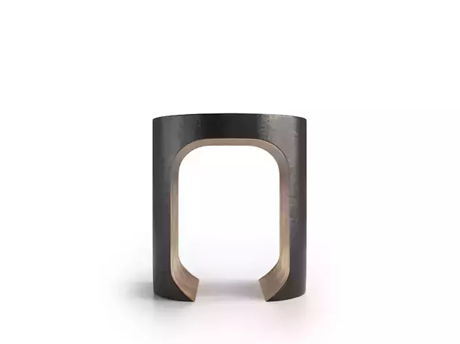 Hellmet Side Table Bronze By Thierry Lemaire