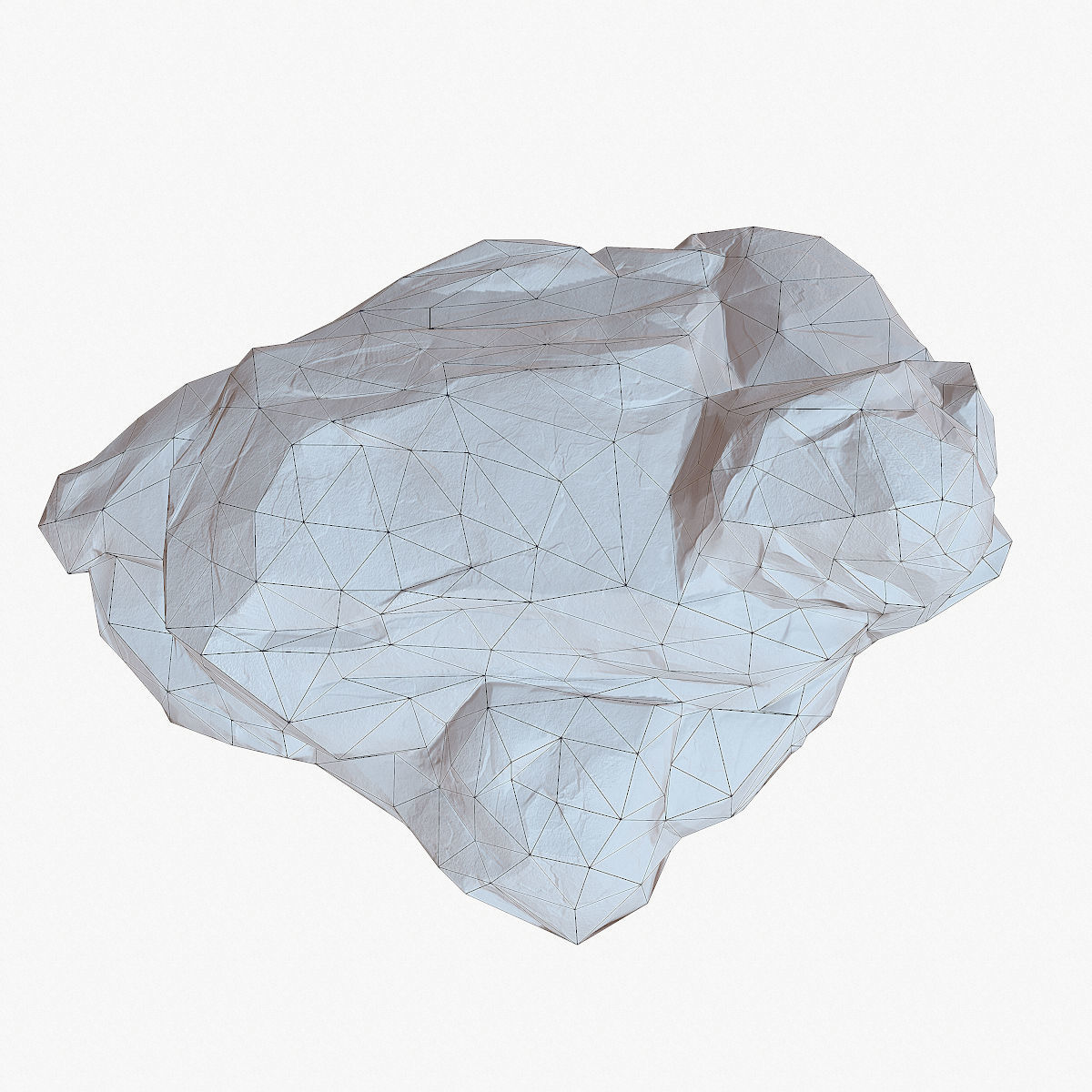 Big Stone low poly Low-poly 3D model_8