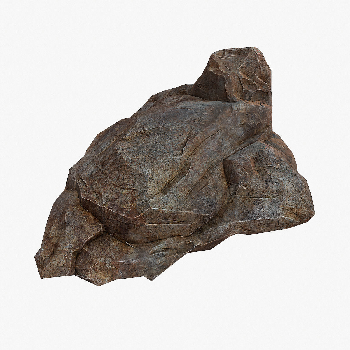 Big Stone low poly Low-poly 3D model_1