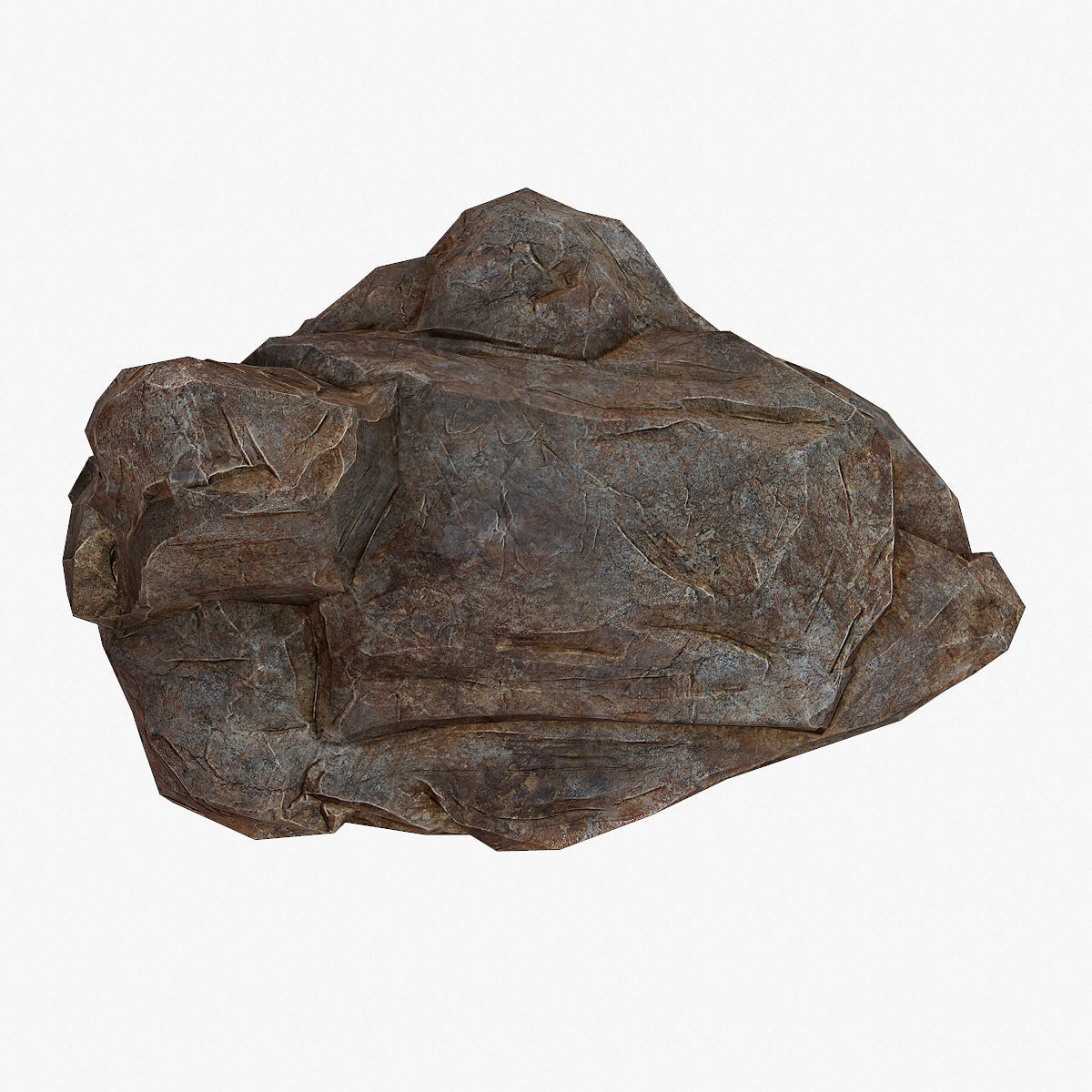 Big Stone low poly Low-poly 3D model_4