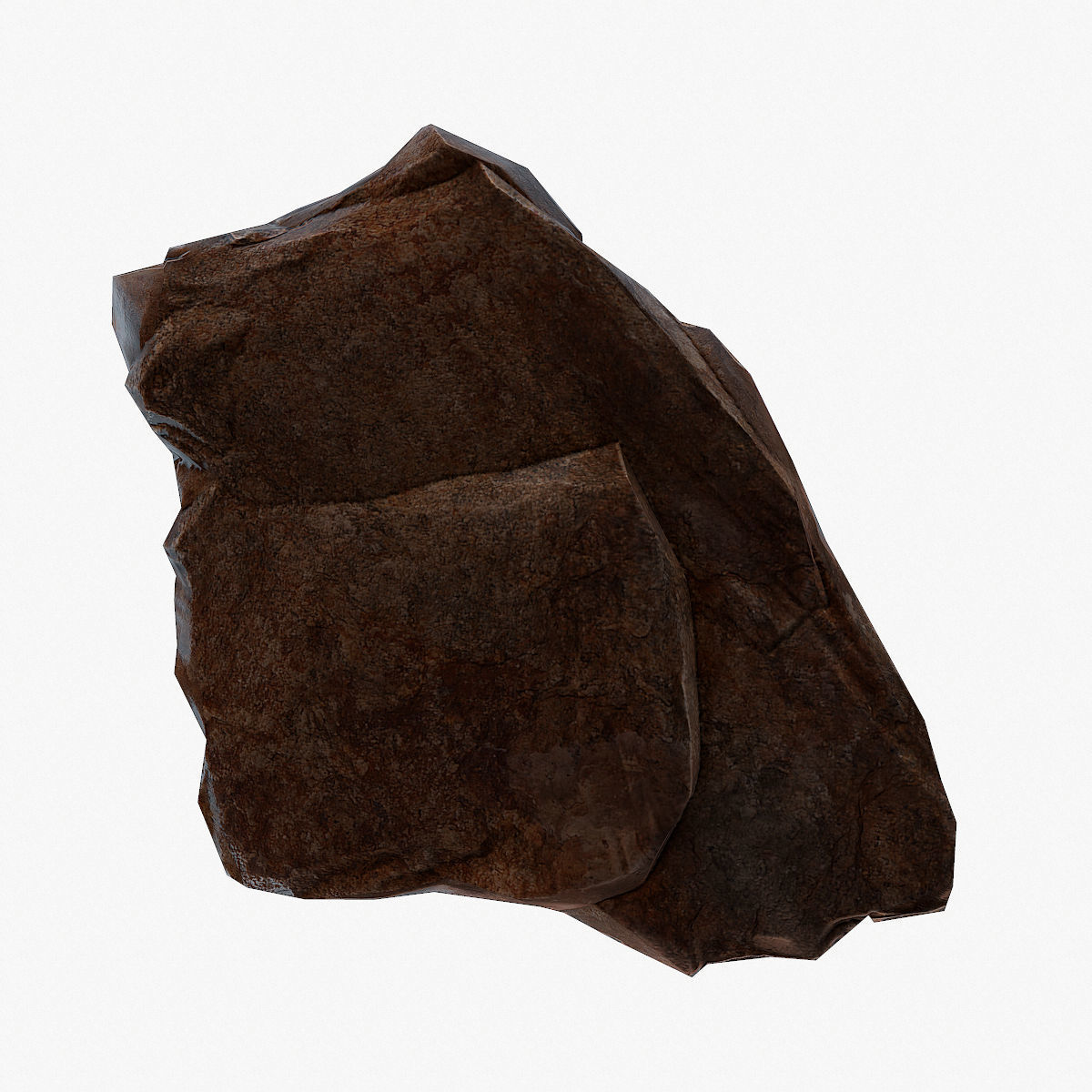 Big Stone low poly Low-poly 3D model_7