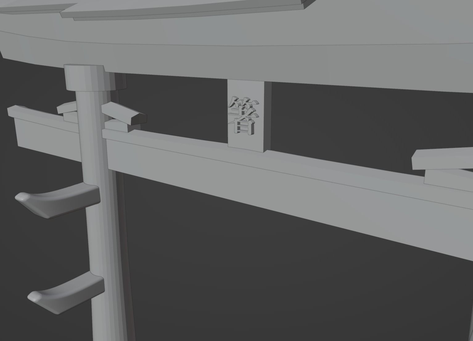 Torii Chopsticks Holder and Showcase  3D print model_5