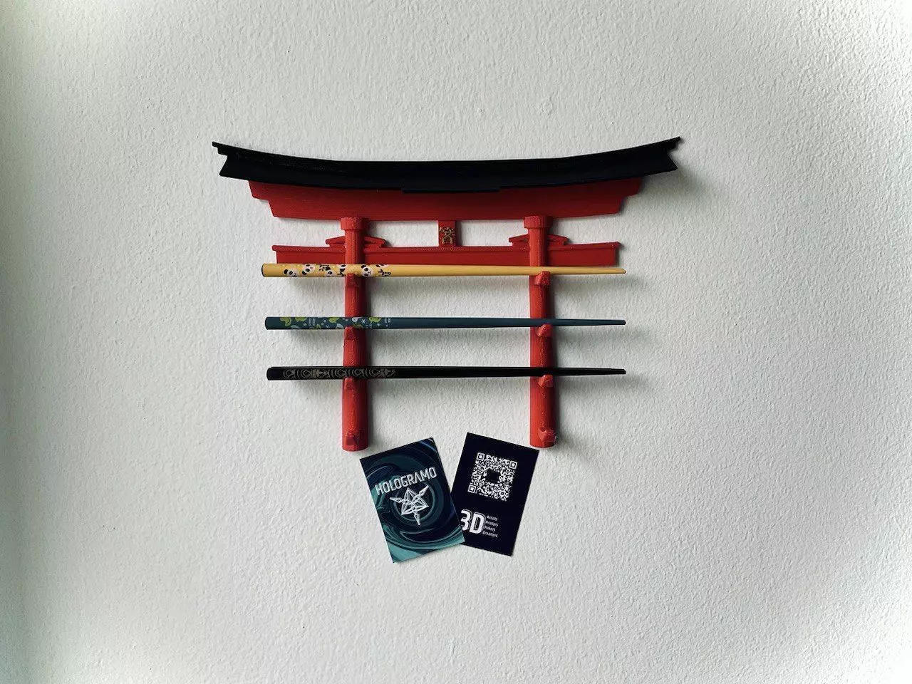 Torii Chopsticks Holder and Showcase  3D print model_0