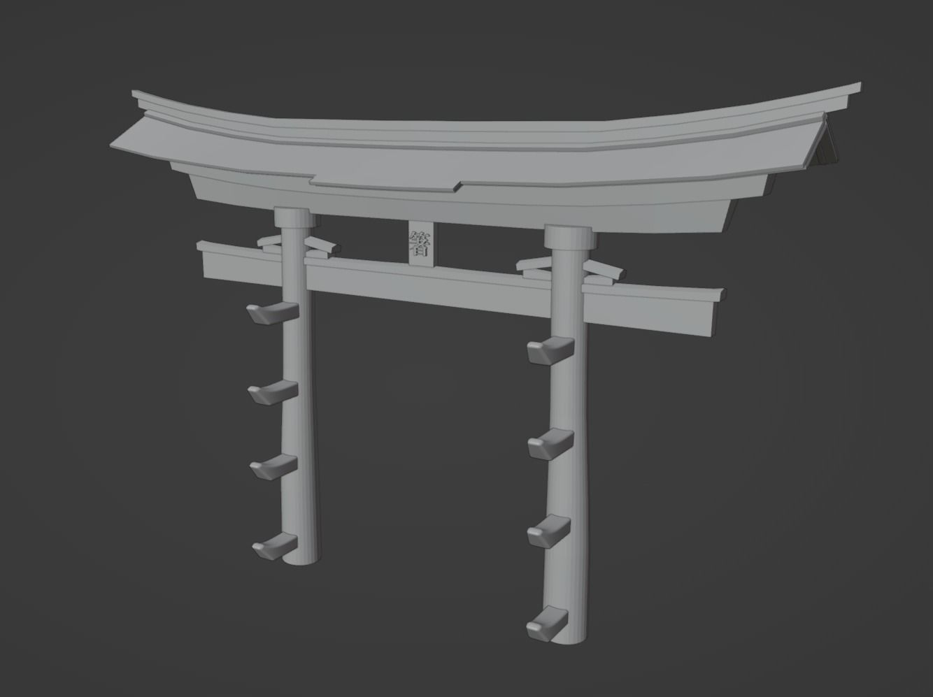 Torii Chopsticks Holder and Showcase  3D print model_1
