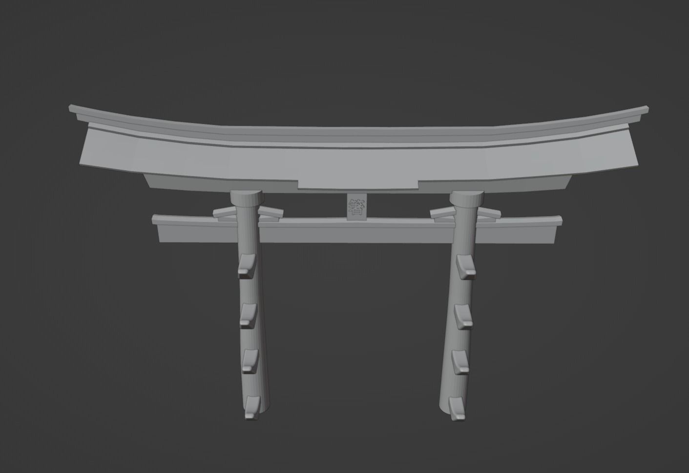 Torii Chopsticks Holder and Showcase  3D print model_2