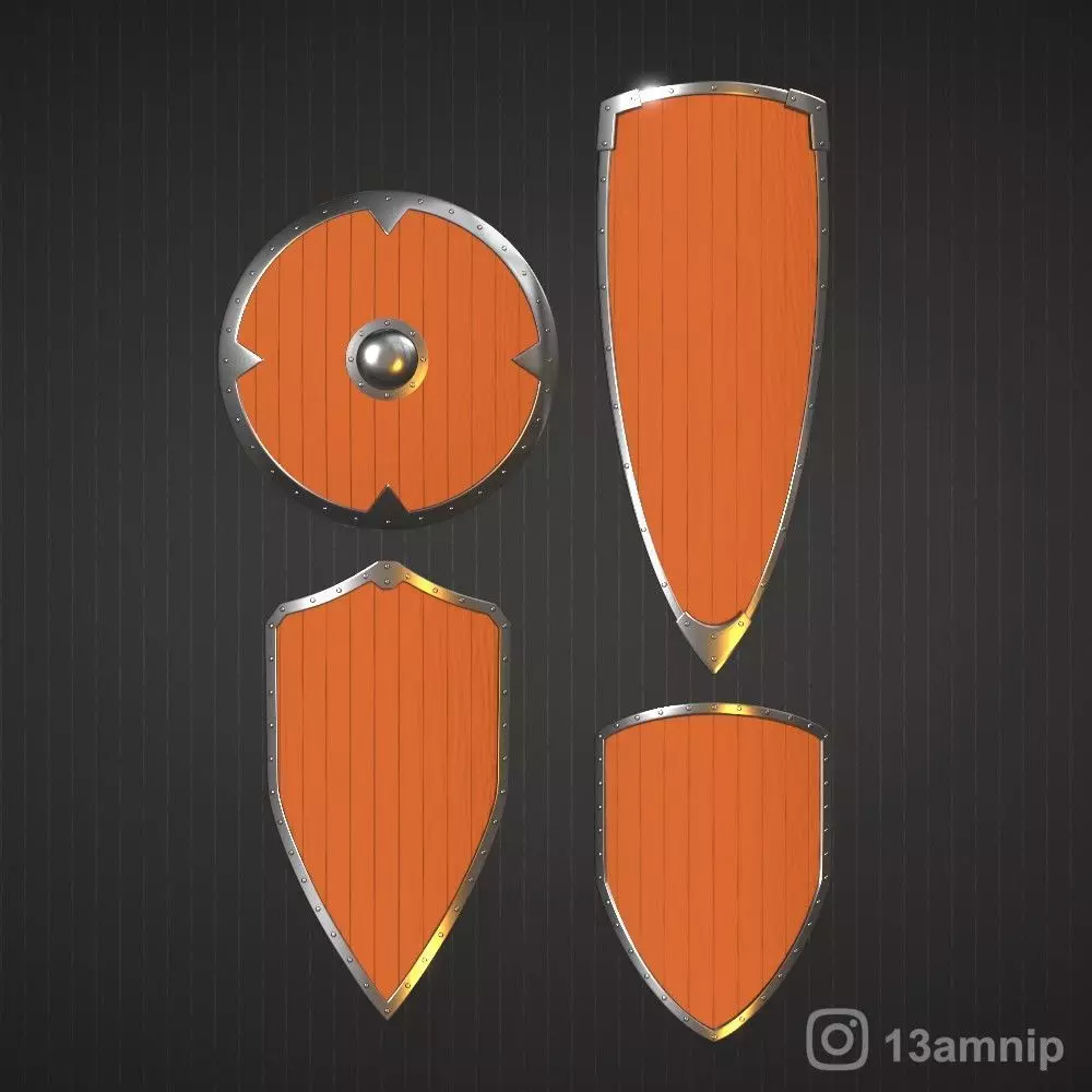 Shields 3D print model