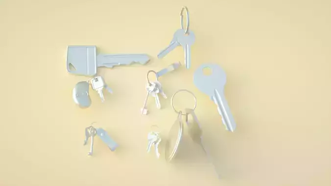 key old key treasure chest key keychain modern key