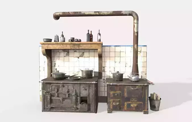 Old Stoves And Kitchenware