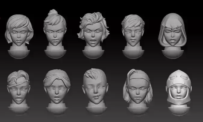Wargame Custom heads bits- warnums  