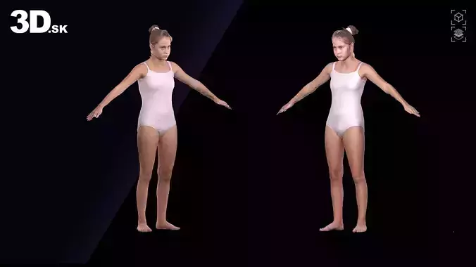 Raw A Pose Isla Underwear 3D model