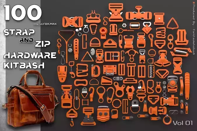 100 Strap and Zip Hardware