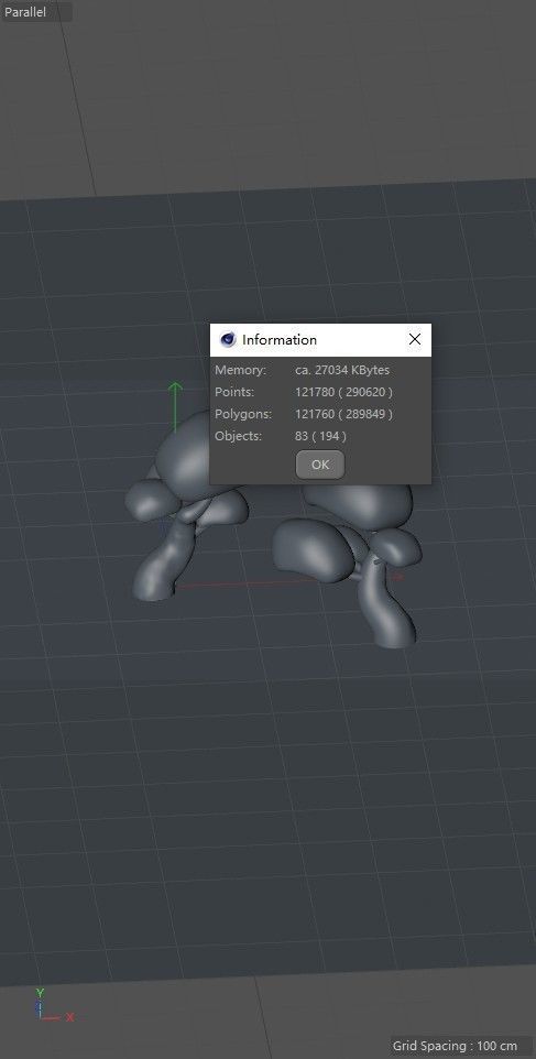cartoon tree 3D model_3