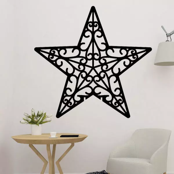 Christmas Wall Decoration Star 3D print model_0