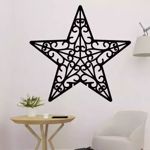 Christmas Wall Decoration Star 3D print model