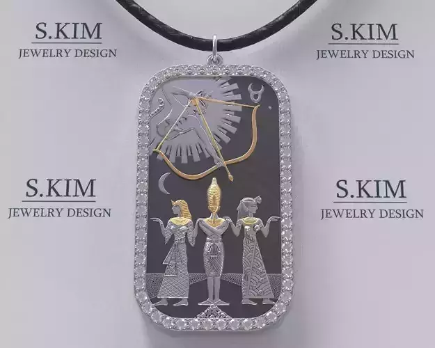 Egypt tarot pendant