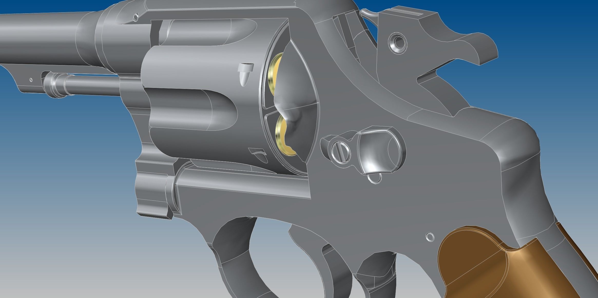 M1917 revolver 3D model_2