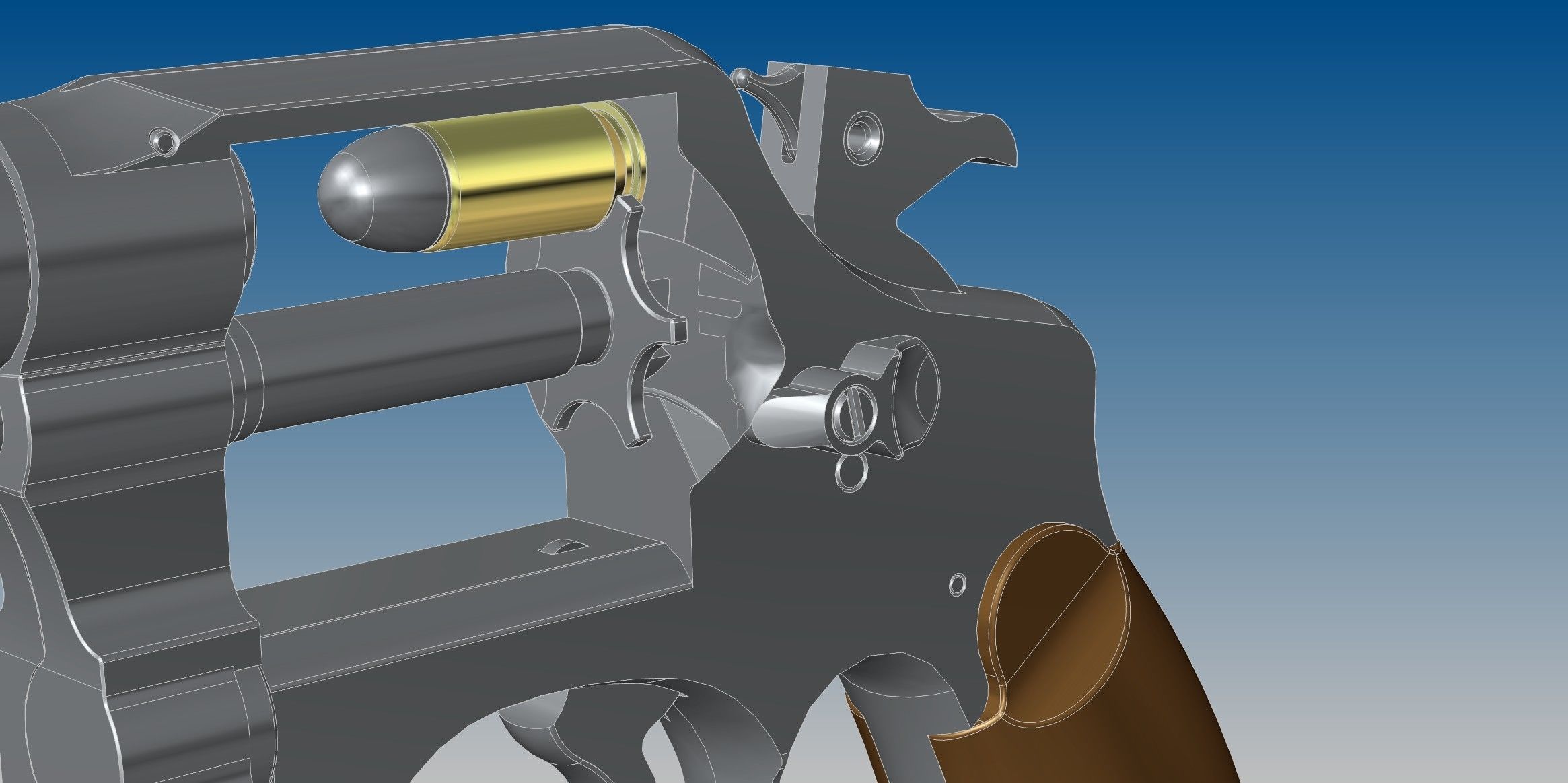 M1917 revolver 3D model_3
