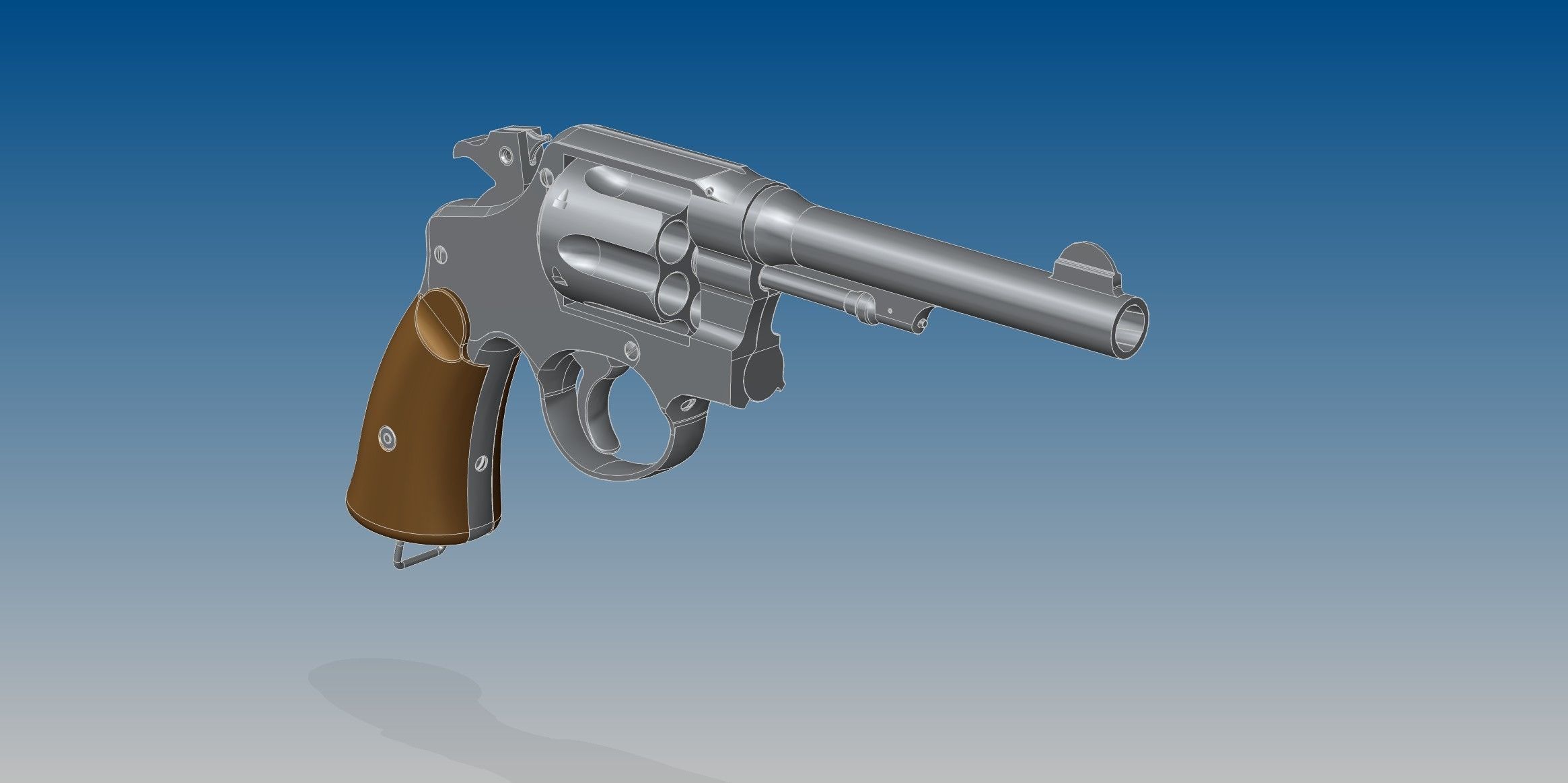 M1917 revolver 3D model_9