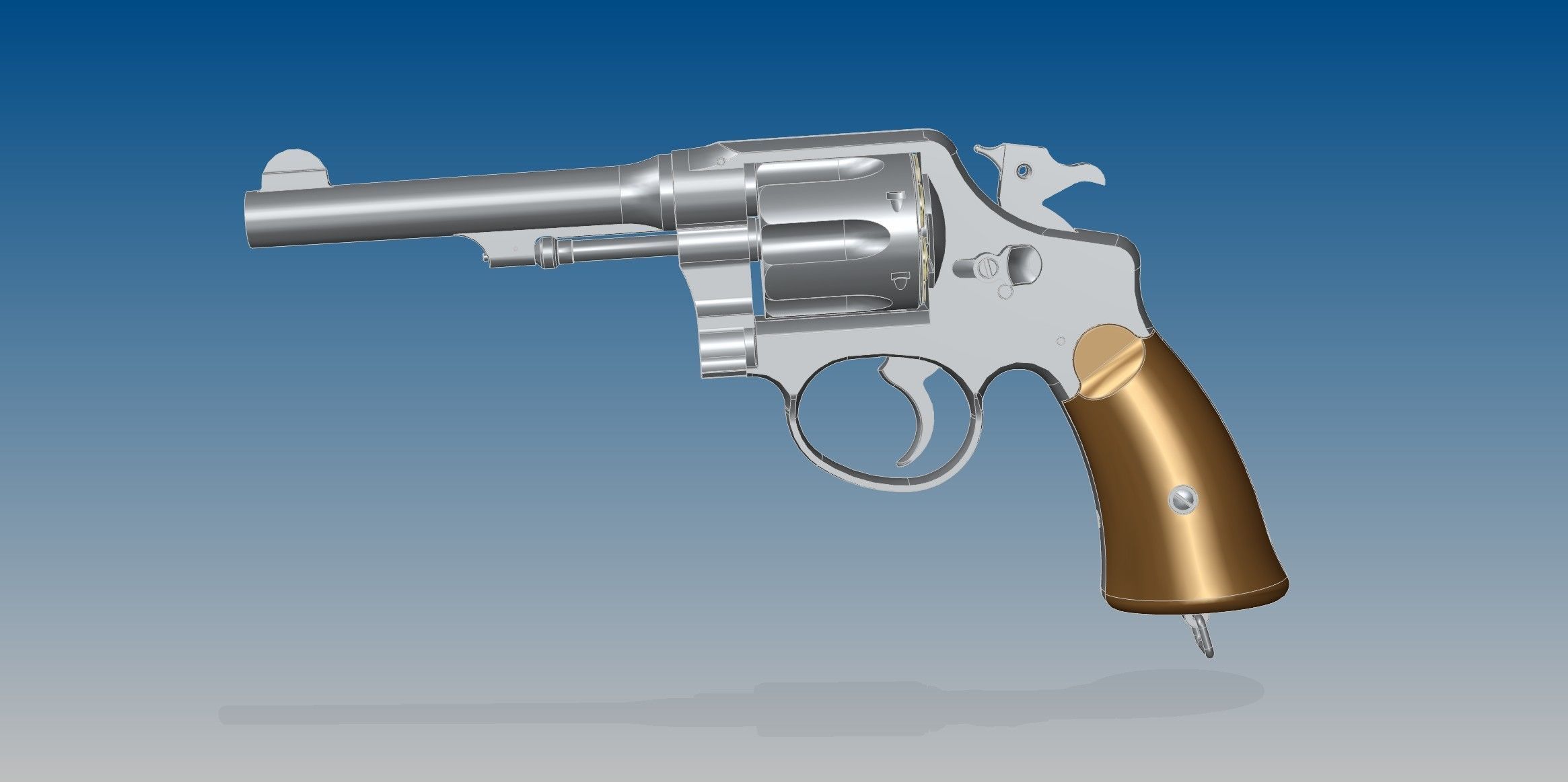 M1917 revolver 3D model_4