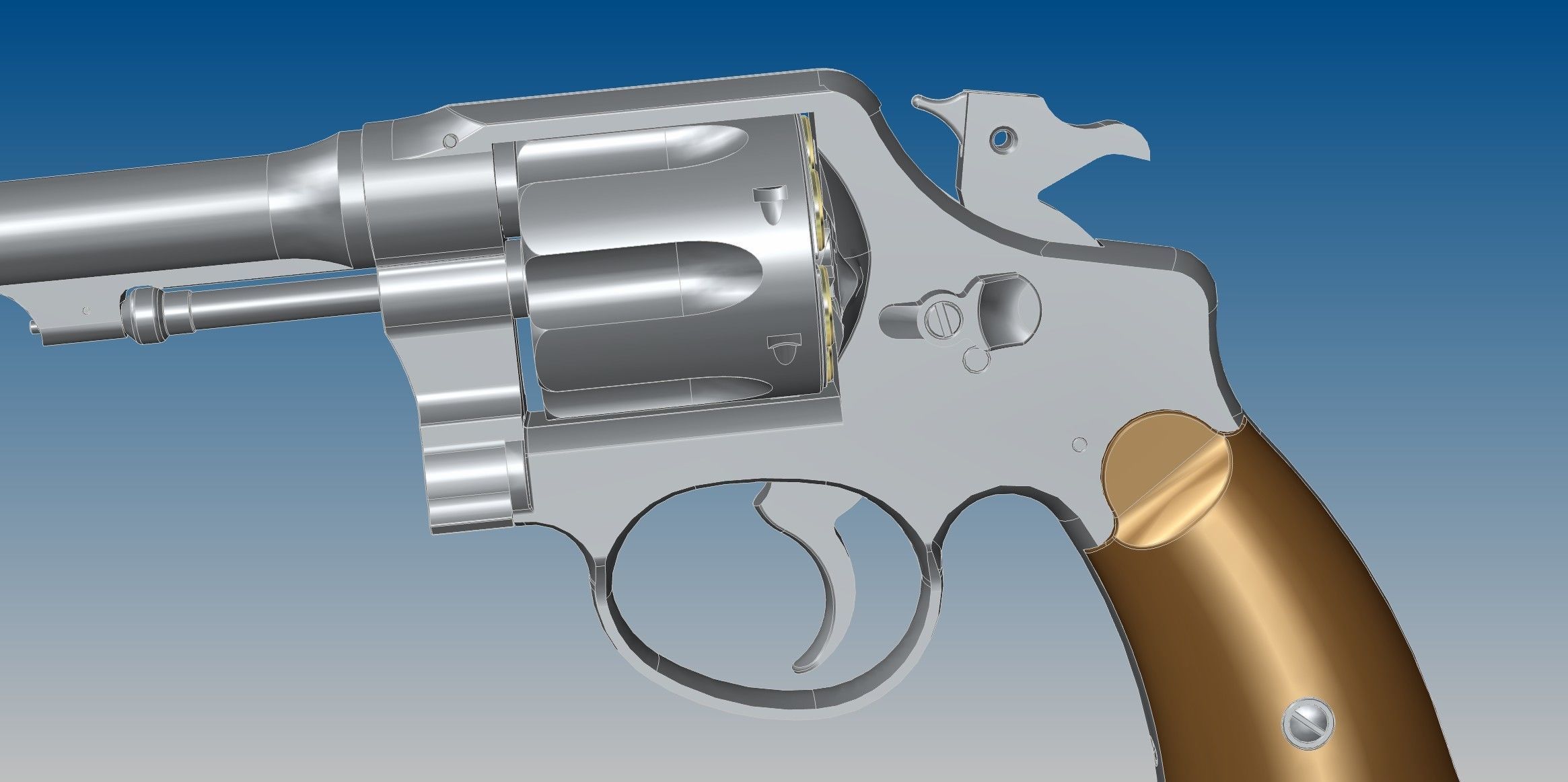 M1917 revolver 3D model_1