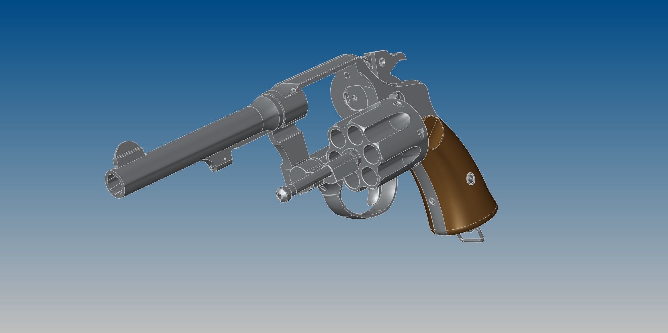 M1917 revolver 3D model_10