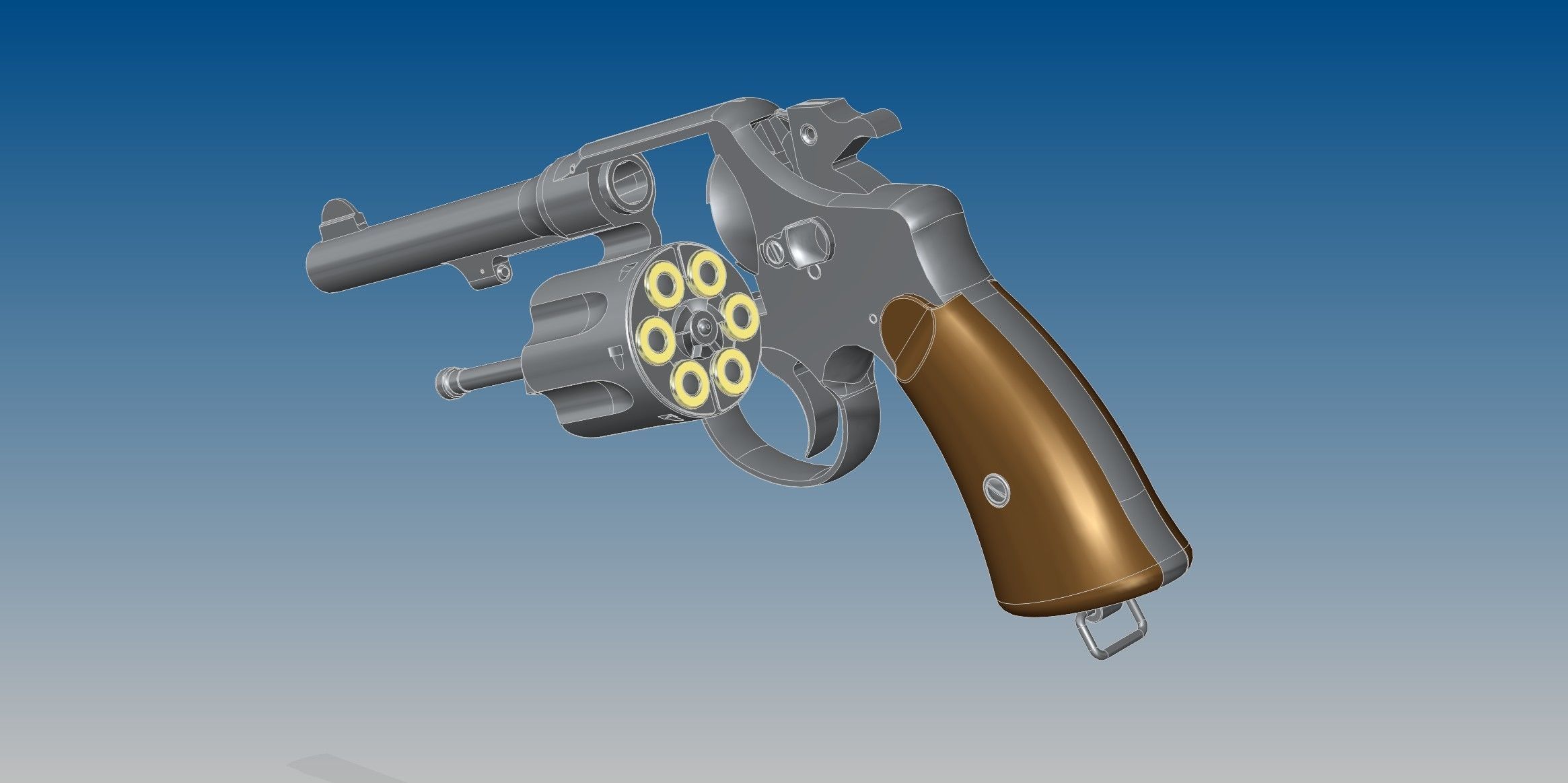 M1917 revolver 3D model_11