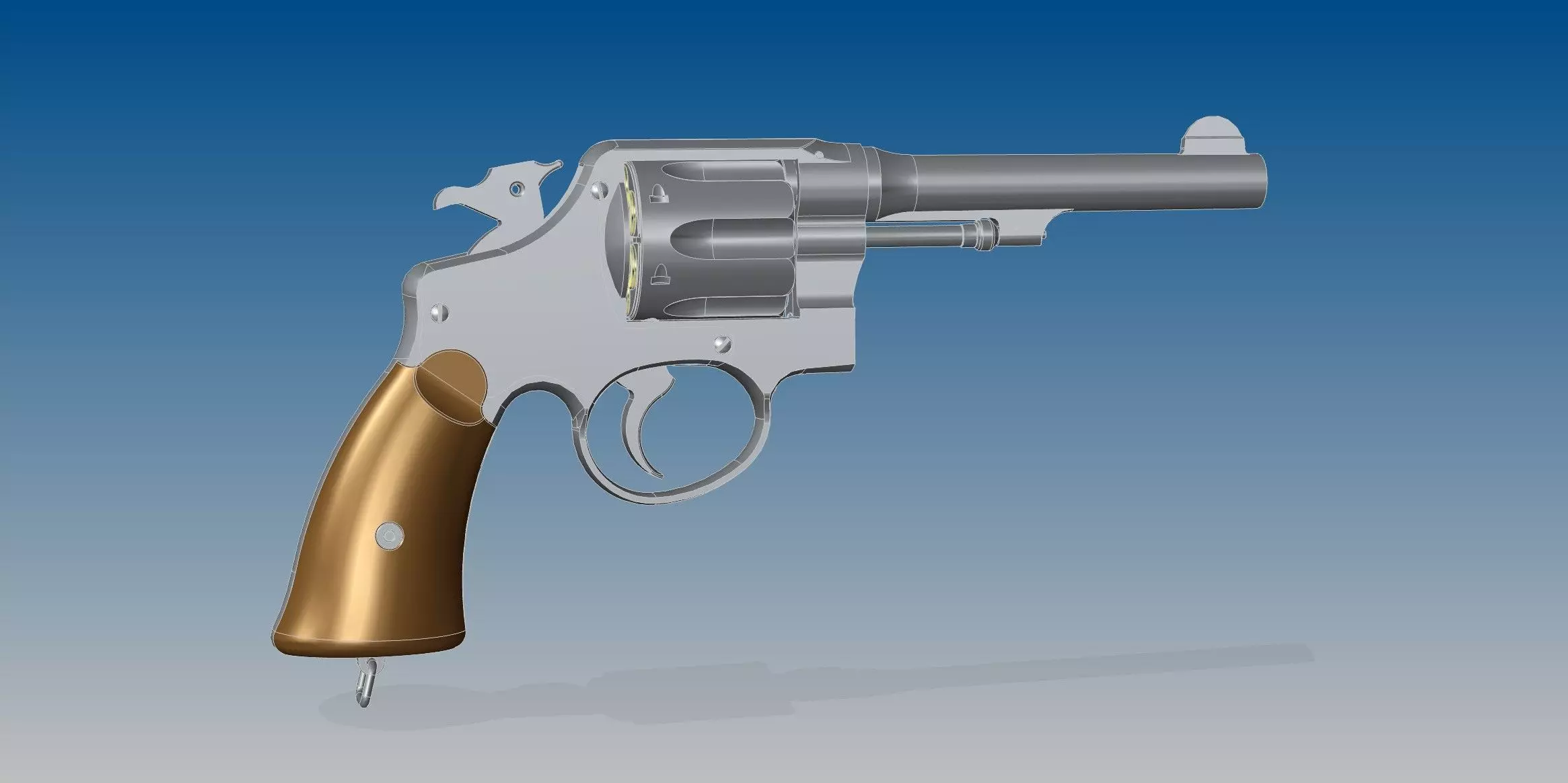 M1917 revolver 3D model_0