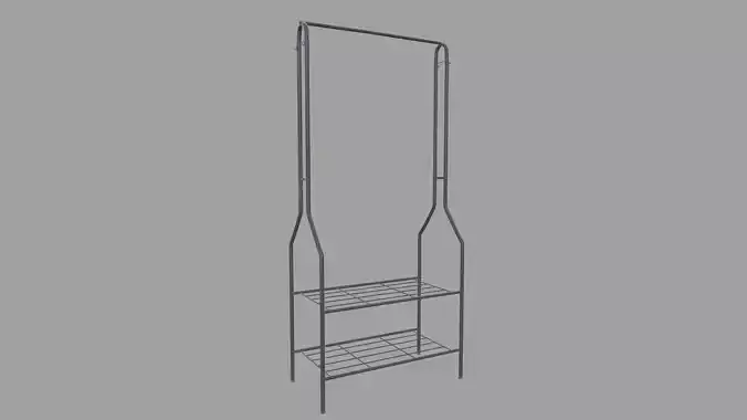 Black Metal Garment Rack