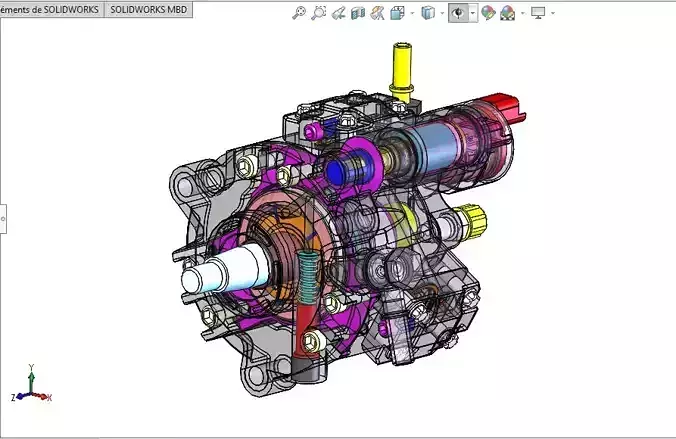 Hydraulic Pump HDI Siemens 3D model