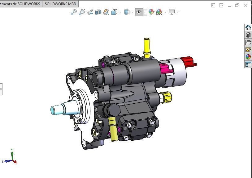 Hydraulic Pump HDI Siemens 3D model_1