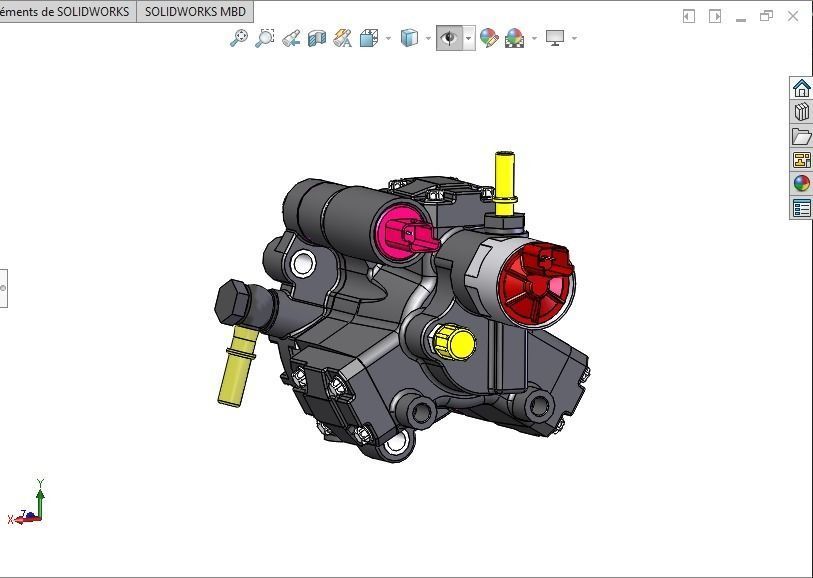 Hydraulic Pump HDI Siemens 3D model_2