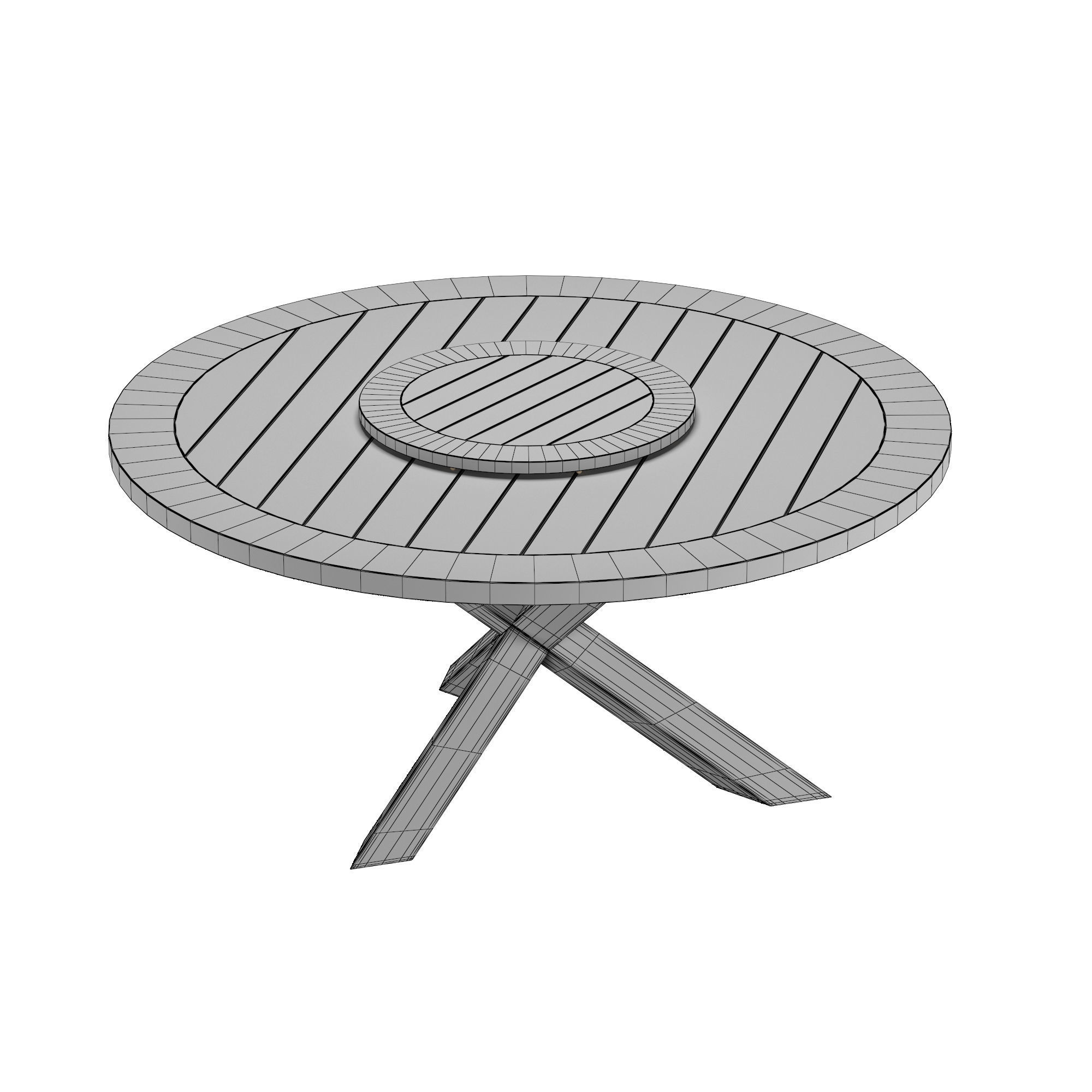 SUMATRA ROUND OUTDOOR DINING TABLE 3D model_4
