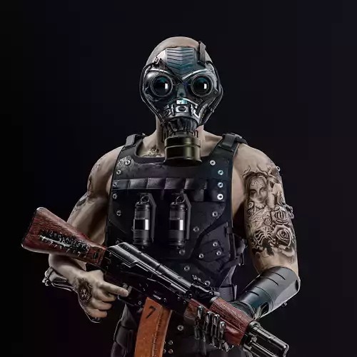 robot soldier katayoshi 3D model