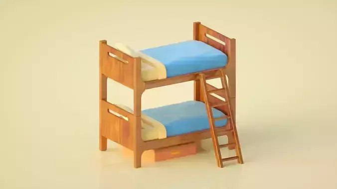 cartoon bunk bed