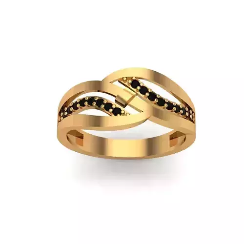 Jewelry gold ring with diamonds