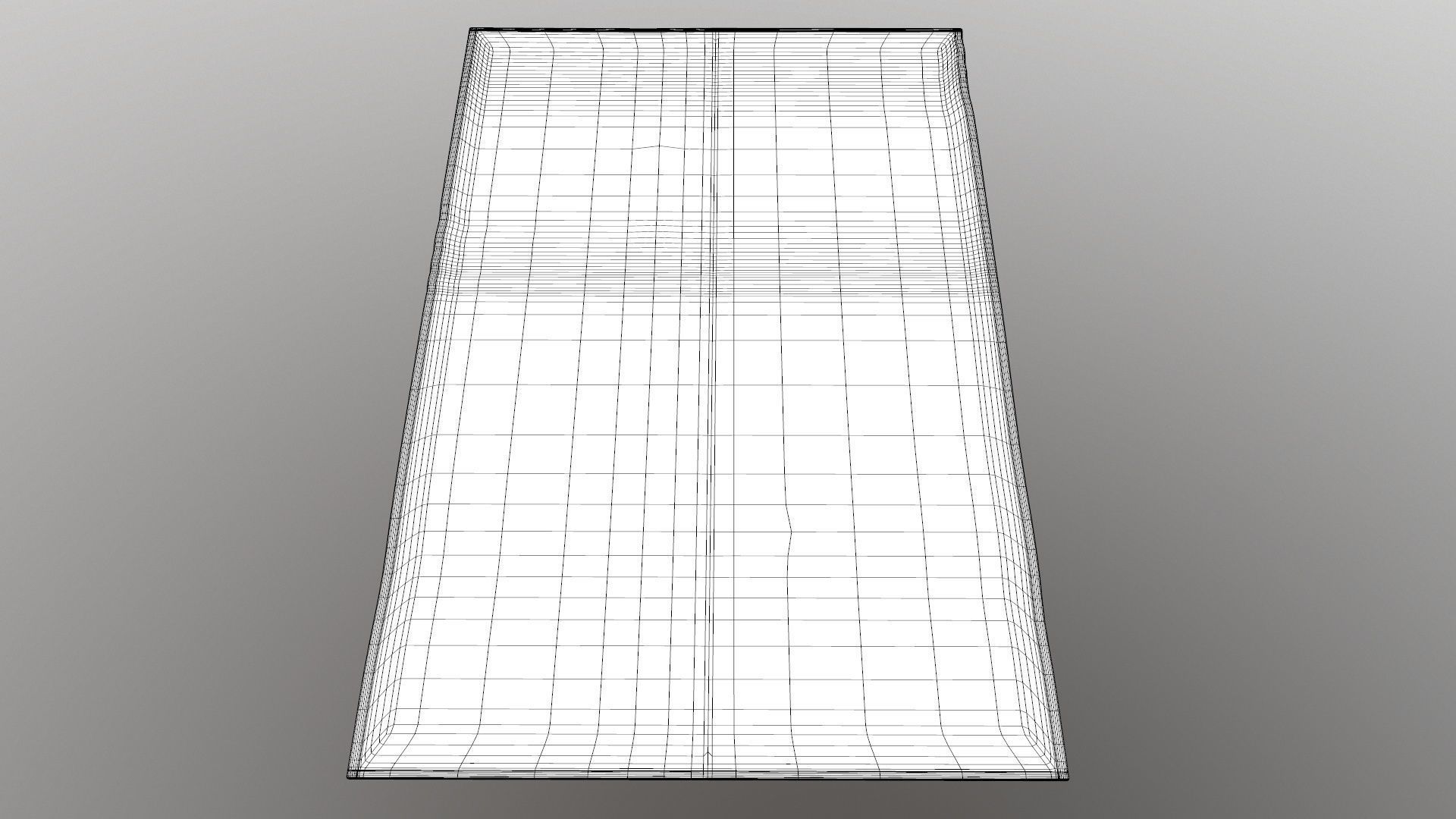 Doormat rug with squares 3D model_9