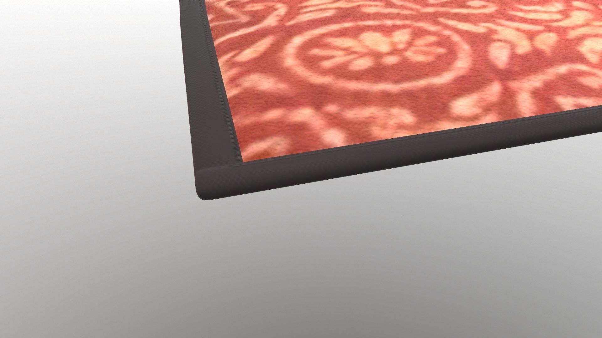 Doormat rug with squares 3D model_6