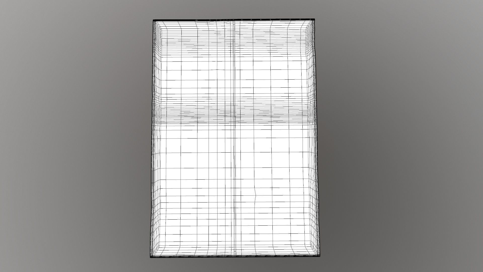 Doormat rug with squares 3D model_8