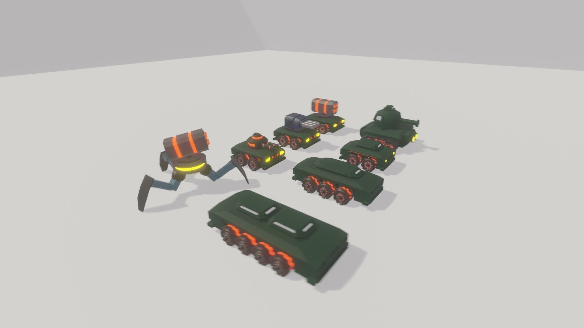 Full pack of low poly vehicles Low-poly 3D model_11