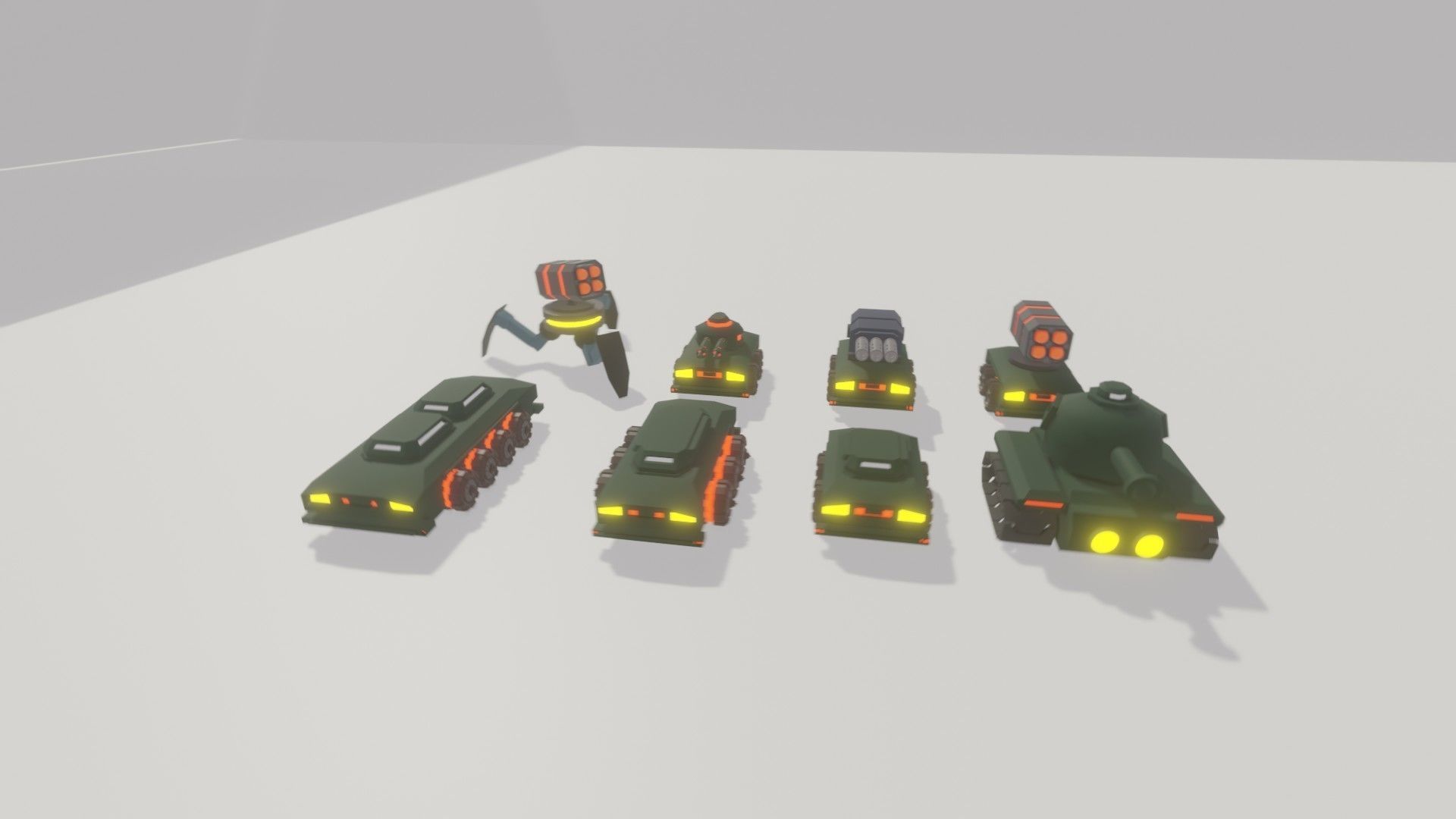 Full pack of low poly vehicles Low-poly 3D model_6