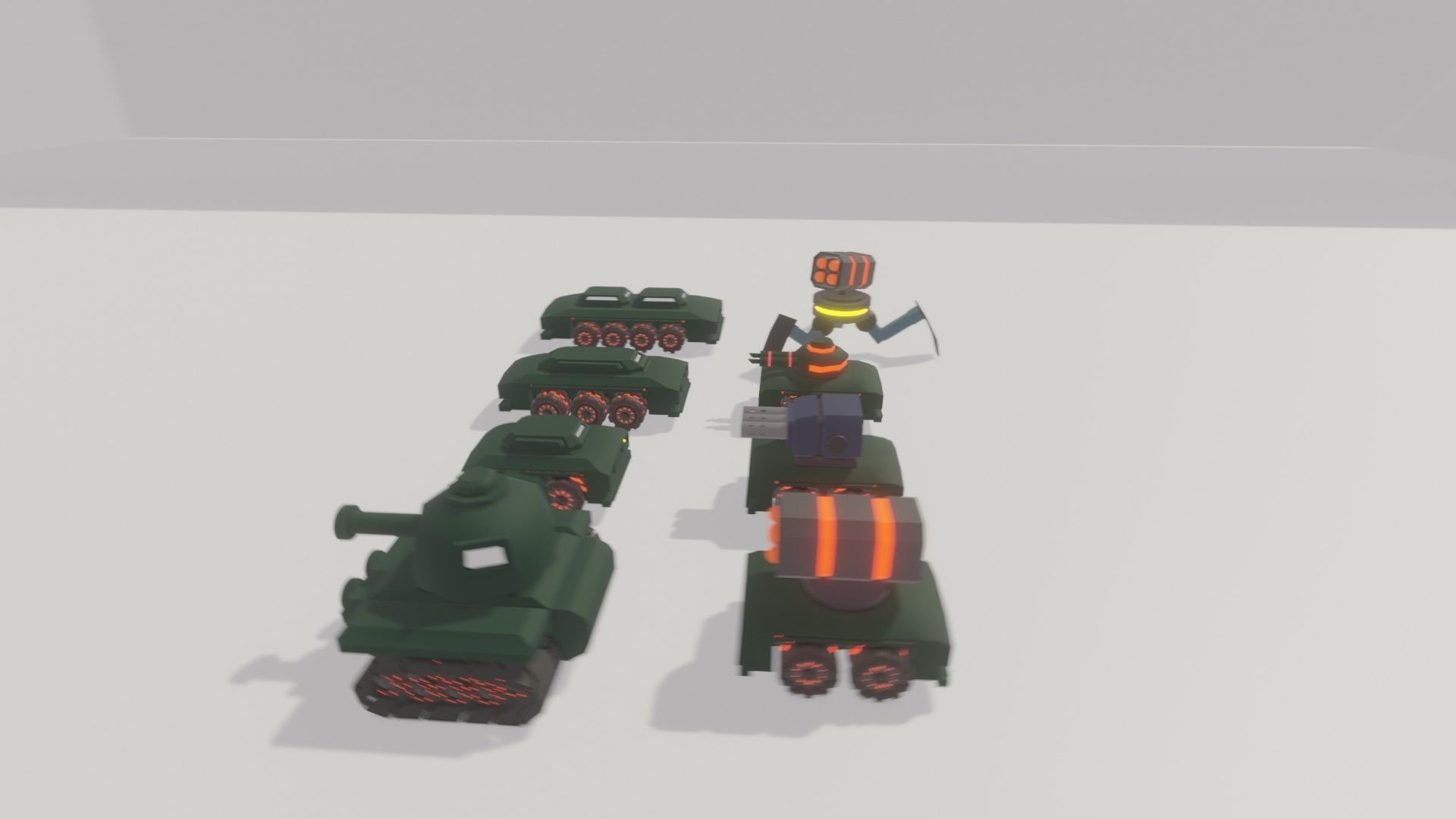 Full pack of low poly vehicles Low-poly 3D model_7