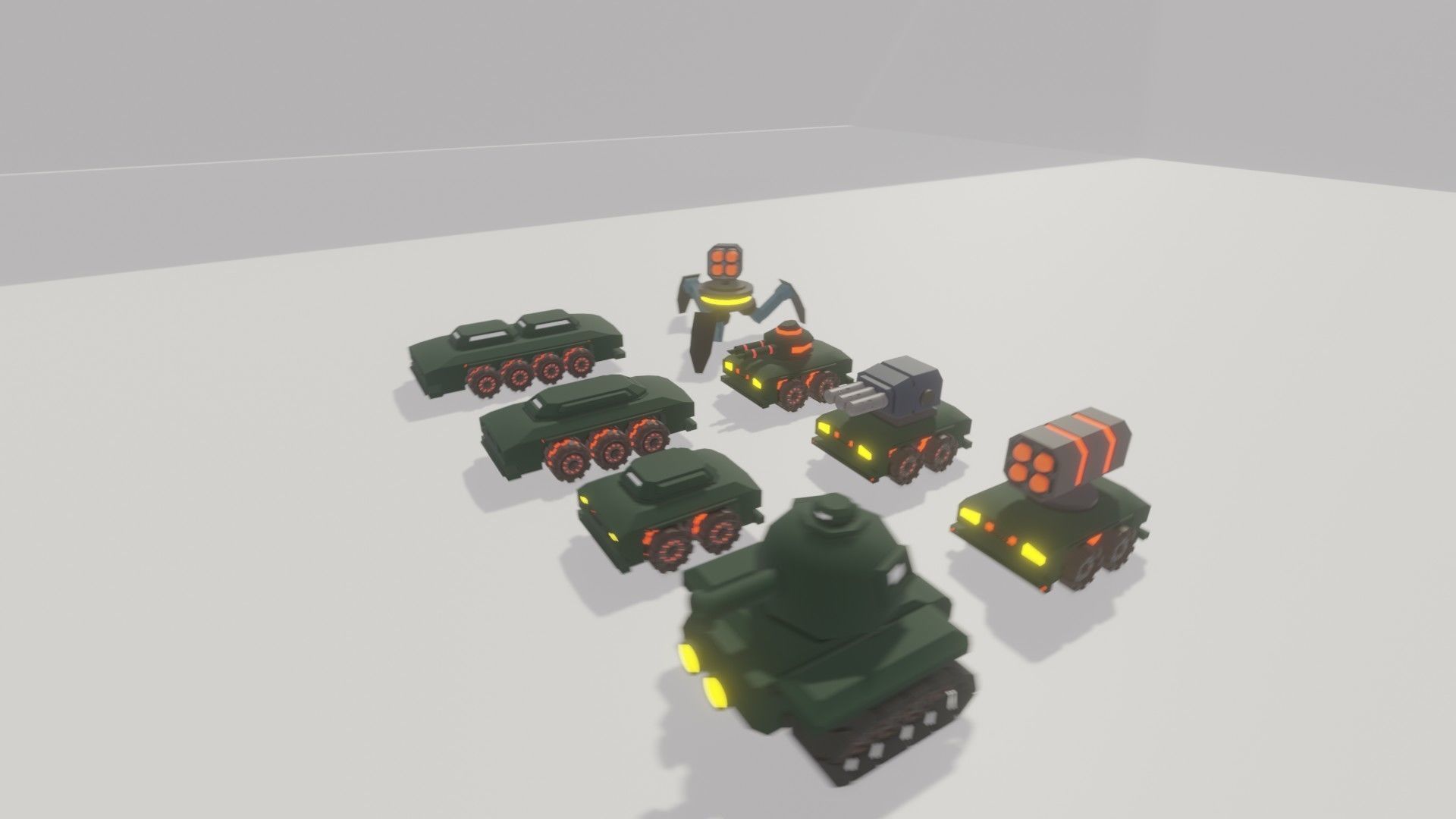 Full pack of low poly vehicles Low-poly 3D model_12