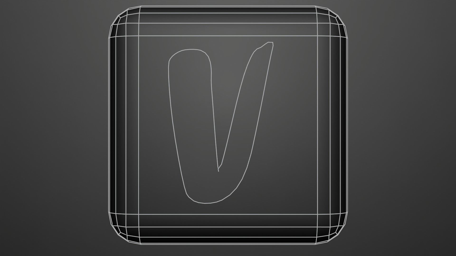 Vinted Icon Emoji Low-poly 3D model_3