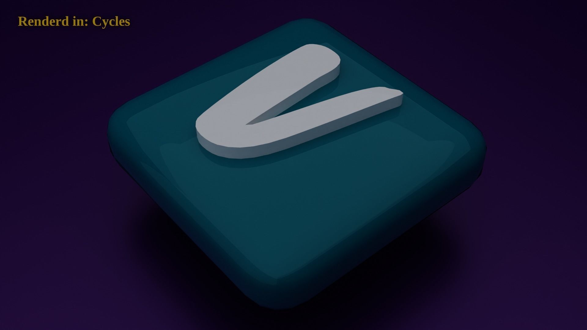 Vinted Icon Emoji Low-poly 3D model_1