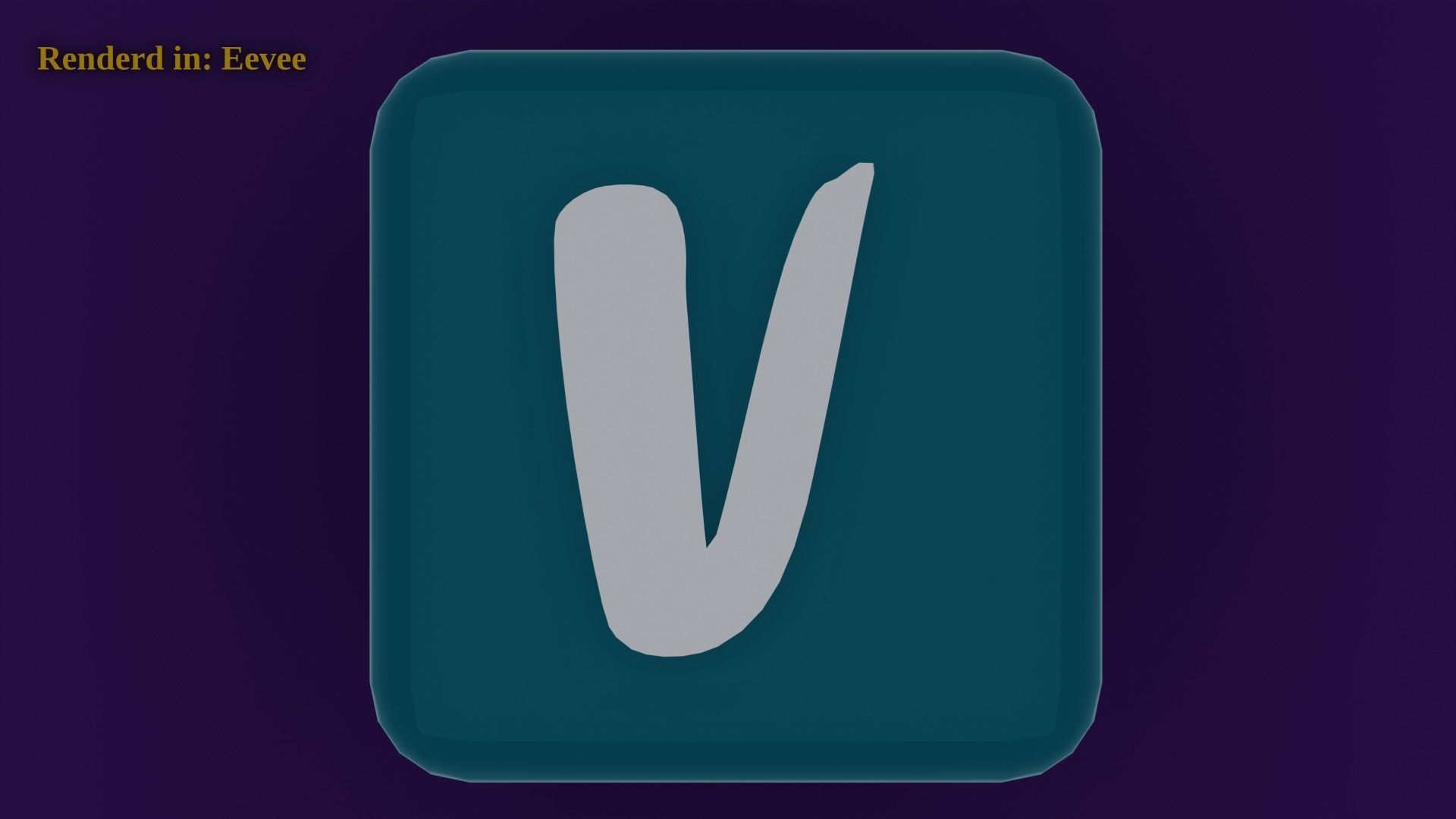 Vinted Icon Emoji Low-poly 3D model_4